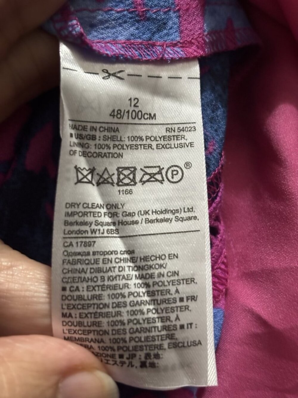 Banana Republic Skirt in Pink and Blue Floral. Size 12 - Picture 6 of 6